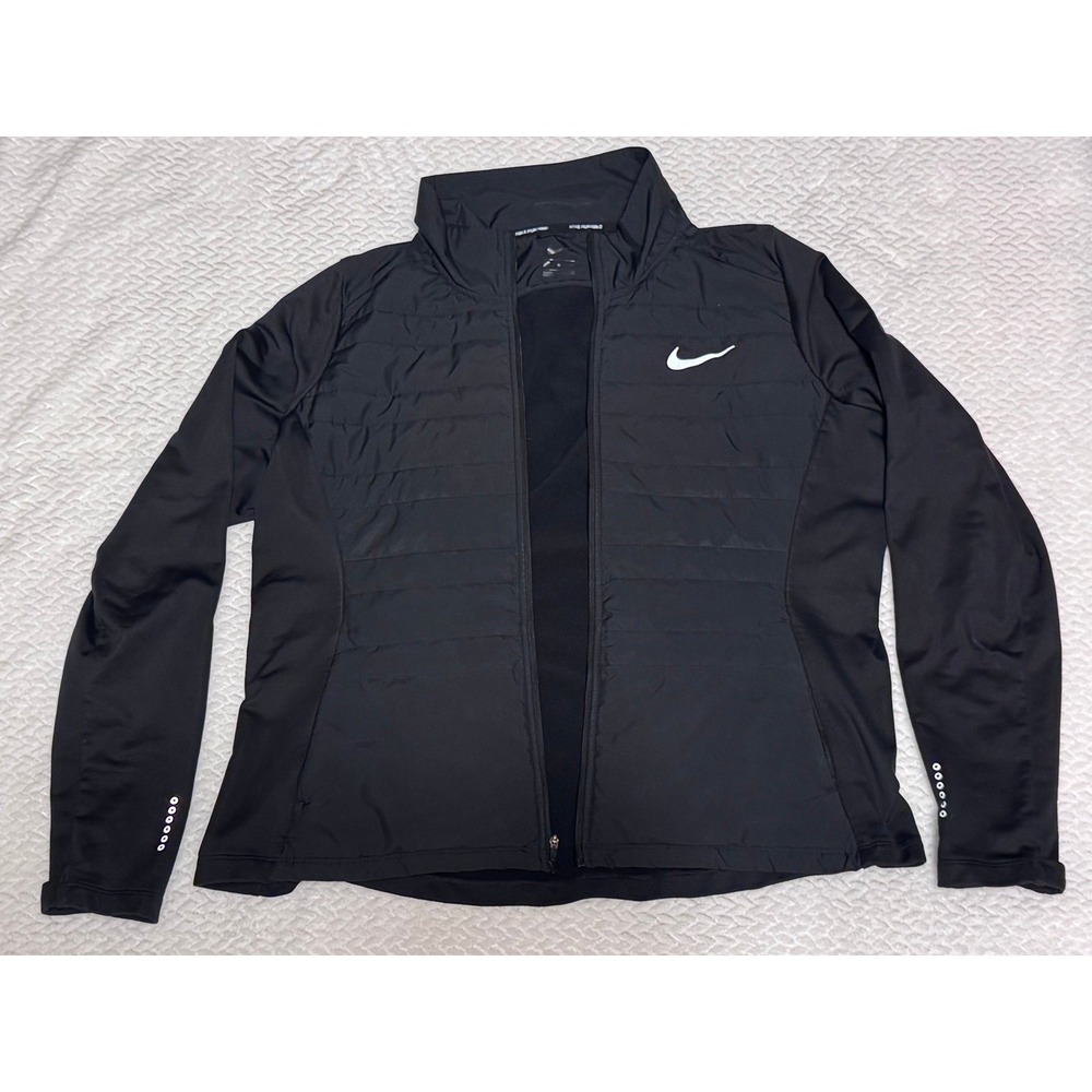 Womens Nike Essential Aerolayer Running Black Jacket Size XL